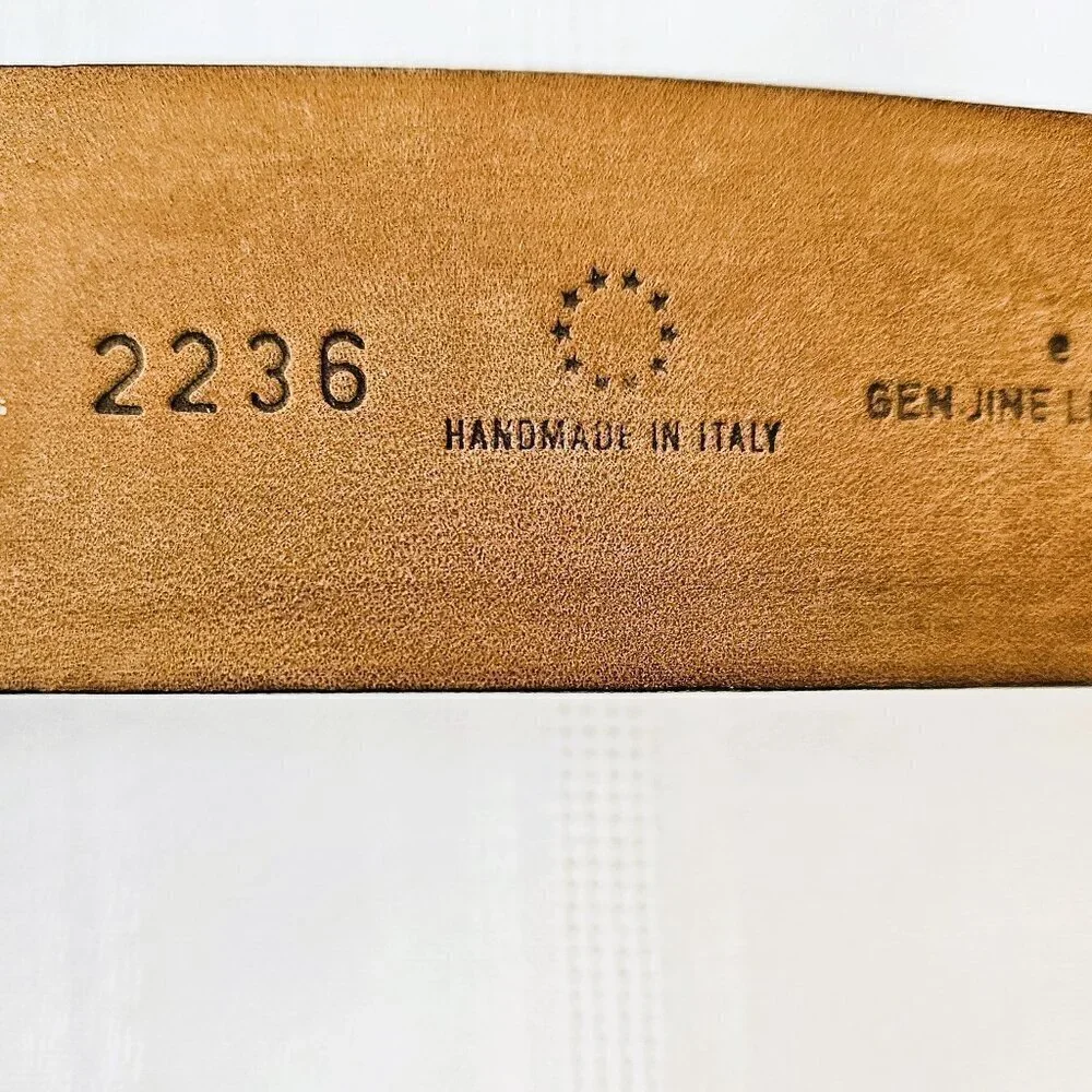 Claudio Orciani Handmade Italian Leather Versatile Brown Belt 2236 40
